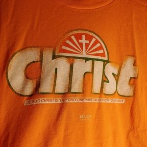 Tennessee River | Crush Style Orange Christ t-shirt crewneck medium
